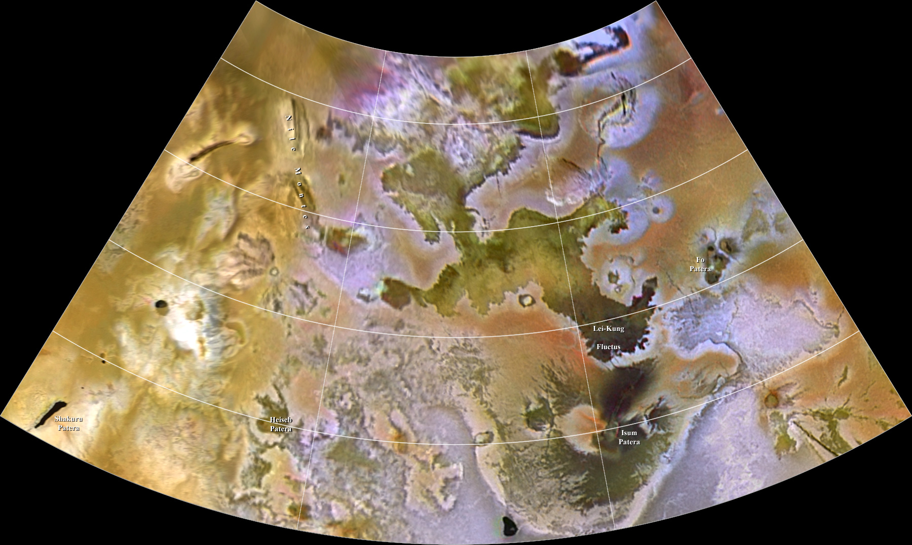 Mapa Io - čtyřúhelník 4