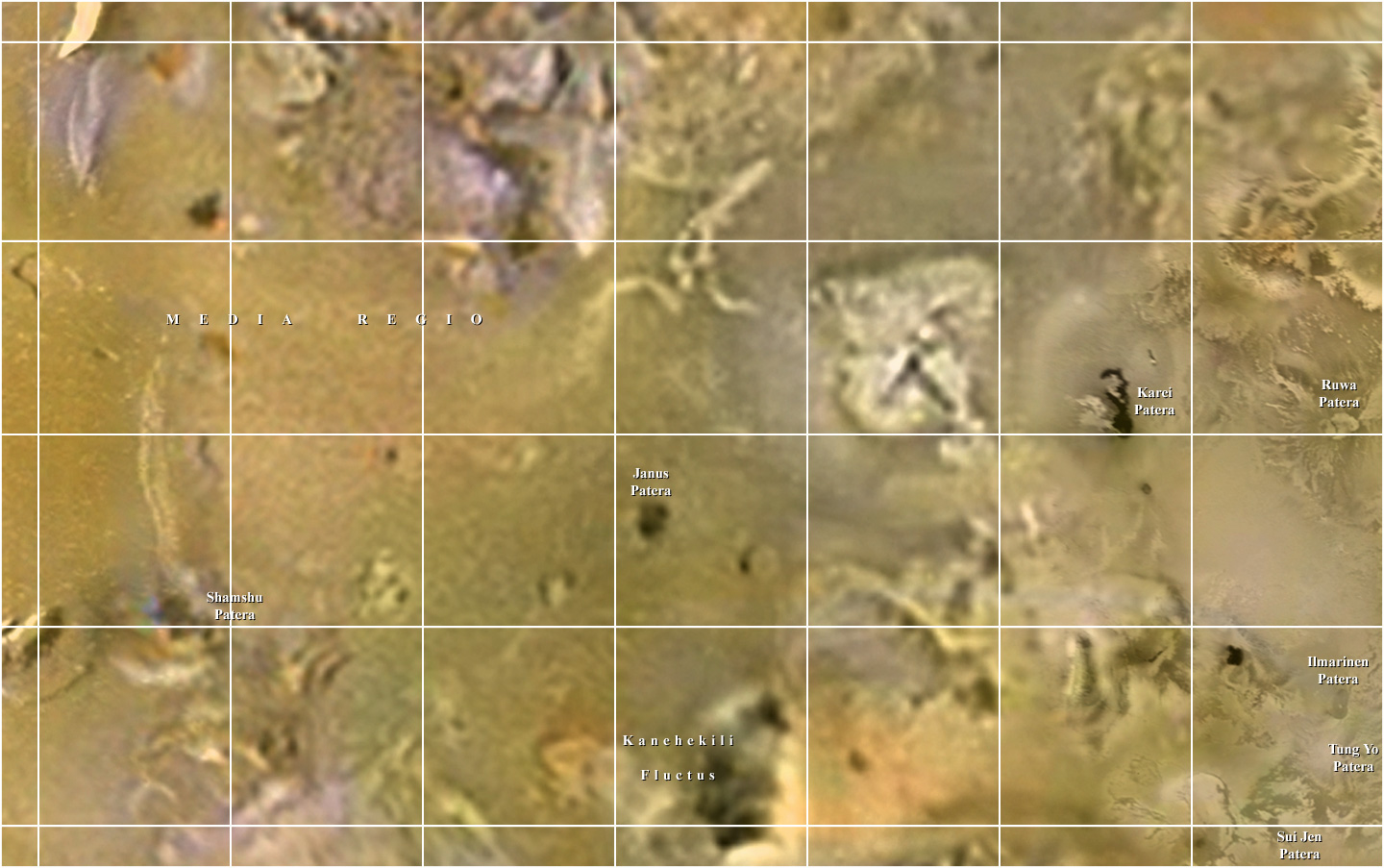 Mapa Io - čtyřúhelník 6