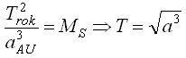 Vzorec 2 - T=(a^3)^(1/2)